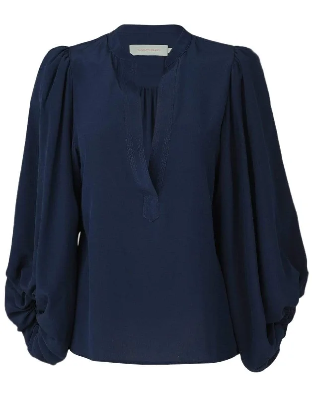 Navy Sanford Blouse