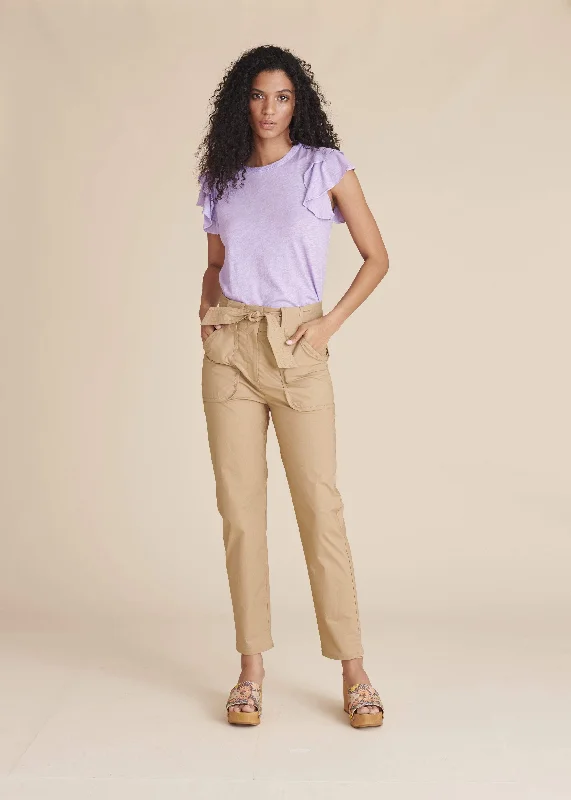 Akeela Ruffle Tee - Lavender