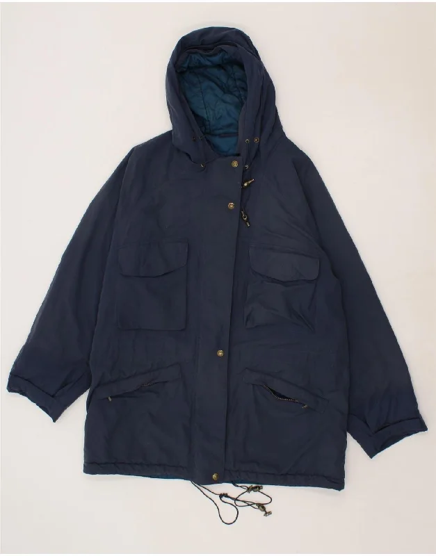 TIMBERLAND Womens Weathergear Windbreaker Coat UK 16 Large Navy Blue