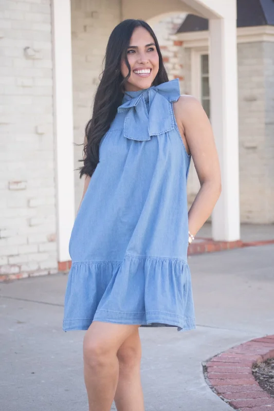 Sweet On Chambray Dress