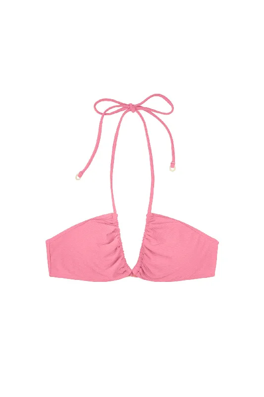 Signature Halter Top - Flamingo Pink