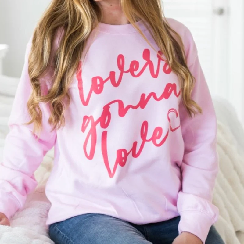 Monogrammed 'Lovers Gonna Love' Crewneck Sweatshirt