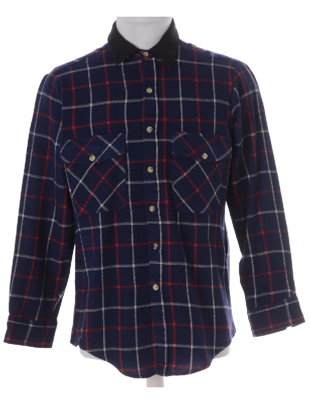 Label Paul Shirt With Denim Collar