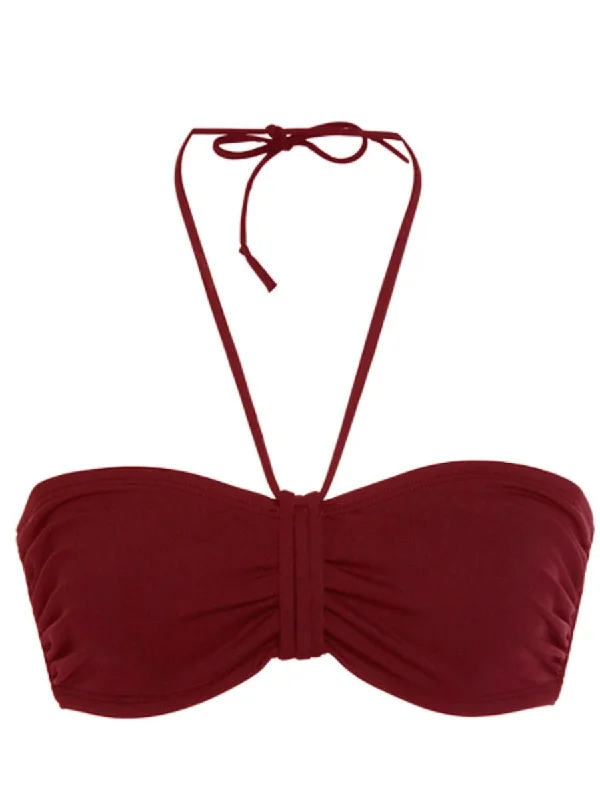 Clarissa Bandeau Bikini Top Brick