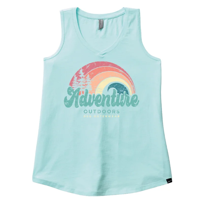 Rainbow V Neck Tank