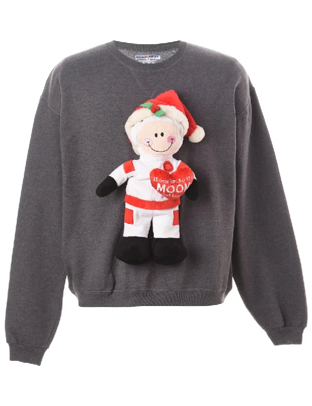 Label Novelty Christmas Sweatshirt