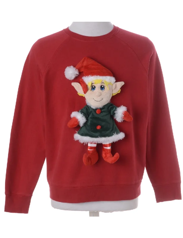 Label Novelty Christmas Sweatshirt