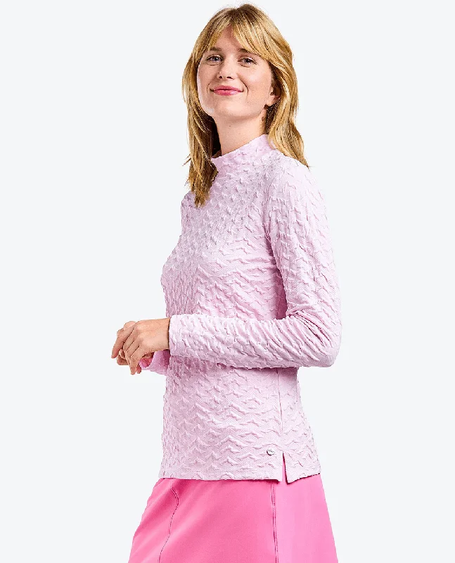 NIVO Mady Mock Neck Top 173 Pink Sugar