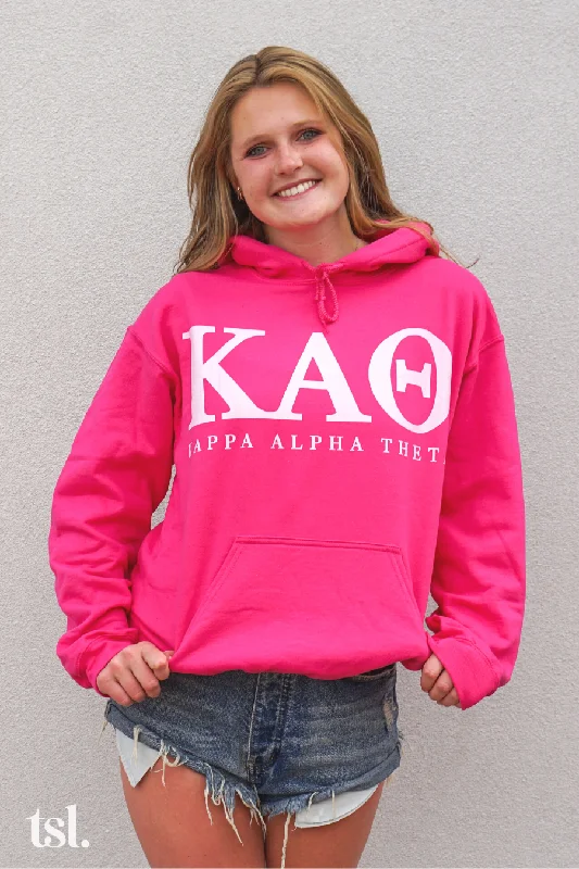 Kappa Alpha Theta Letters Hoodie