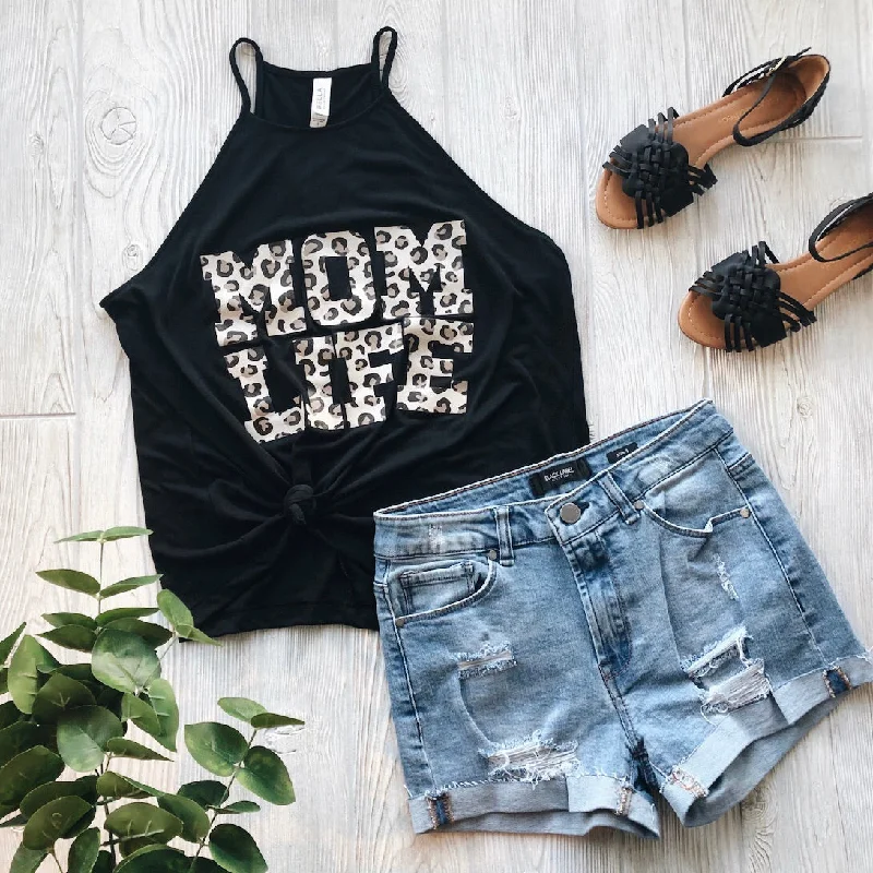 Mom Life Cheetah • High Neck Tank