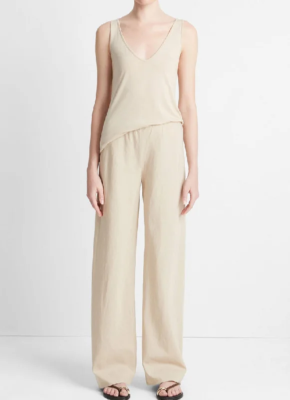 High Waist Cotton Bias Pant