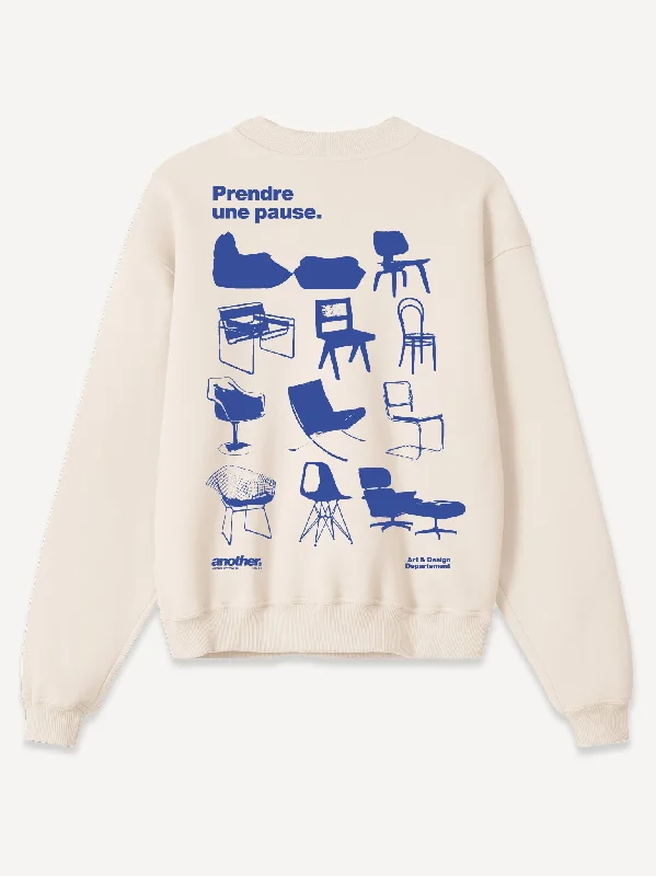 Blue Chairs Oversized Sweatshirt