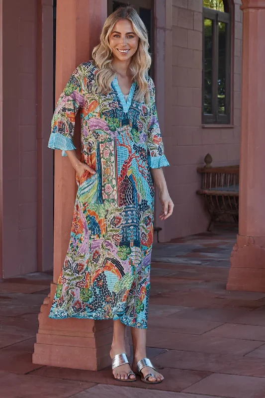 Lula Life Mosaic Print Maxi Dress