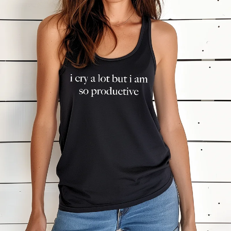 i cry a lot • Black Tank