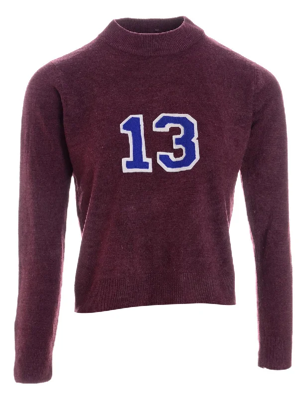 Label Plum Varsity Knit