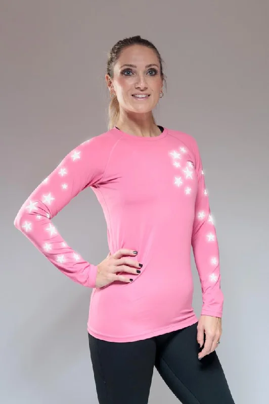 Pink Starlight Reflective Top