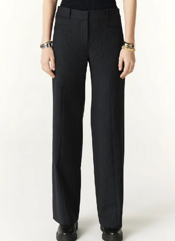 Pistachio Pinstripe Trousers