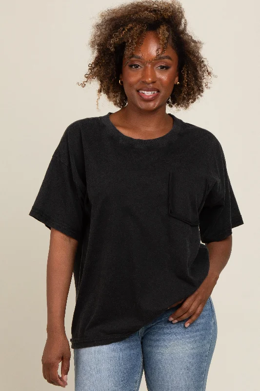 Charcoal Vintage Wash Oversized Tee