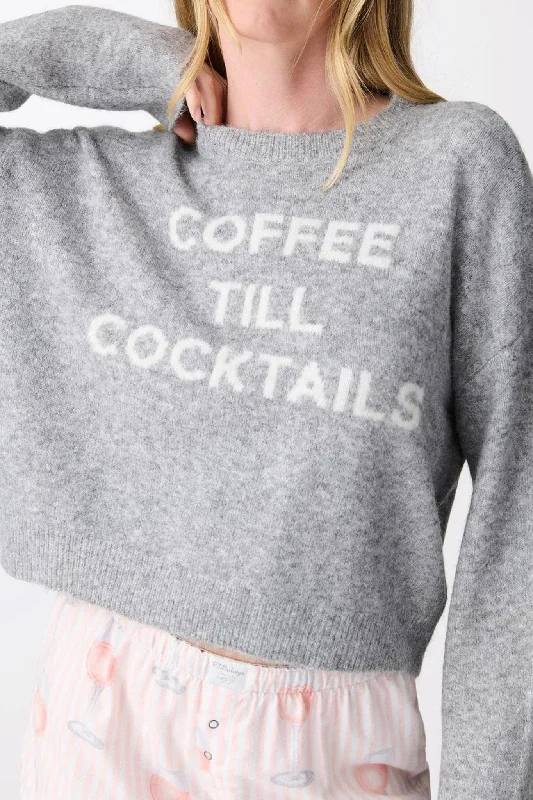 Coffee Till Cocktails Knit Sweater