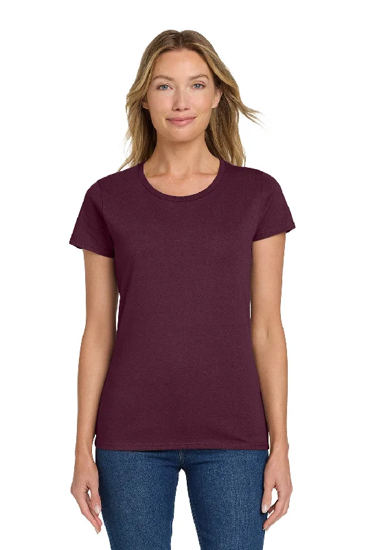 Gildan Womens Short Sleeve Crewneck T-Shirt - Maroon