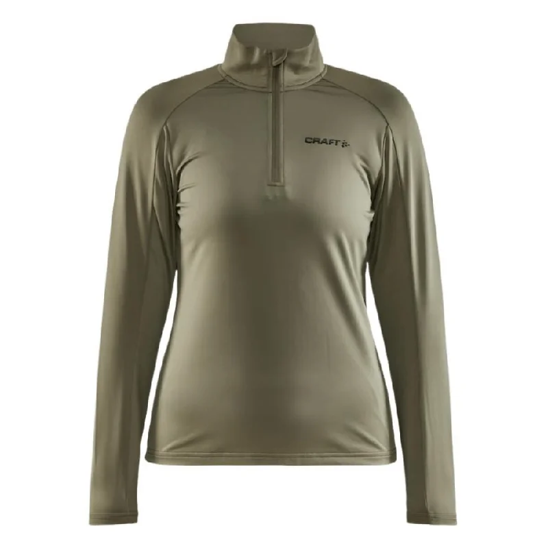 Craft Women's Core Gain Midlayer with 1/4 Zip in Rift Green AW24