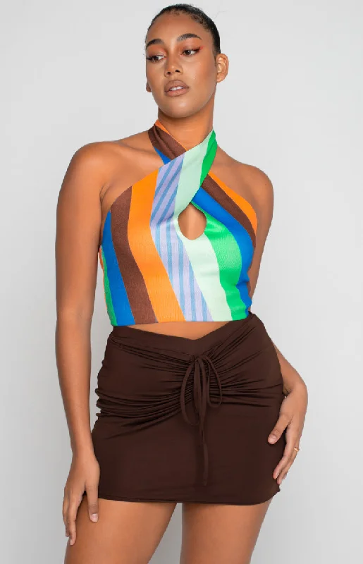 Flirtini Halter Crop Multi