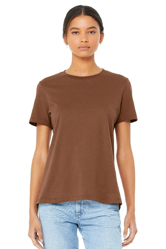 Bella + Canvas Womens Relaxed Jersey Short Sleeve Crewneck T-Shirt - Chestnut Brown