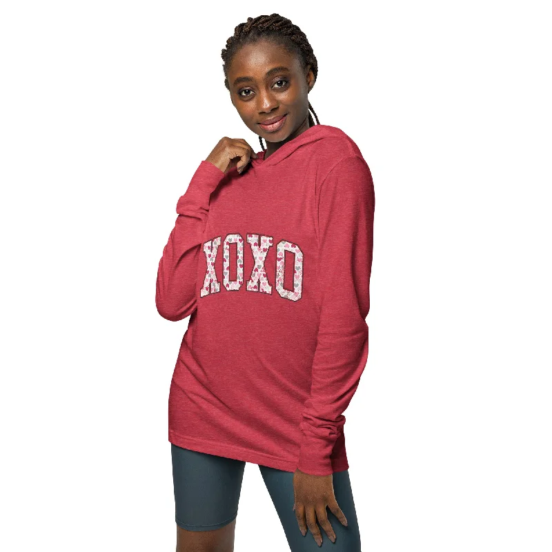 XOXO Valentine's Hooded Long Sleeve Tee