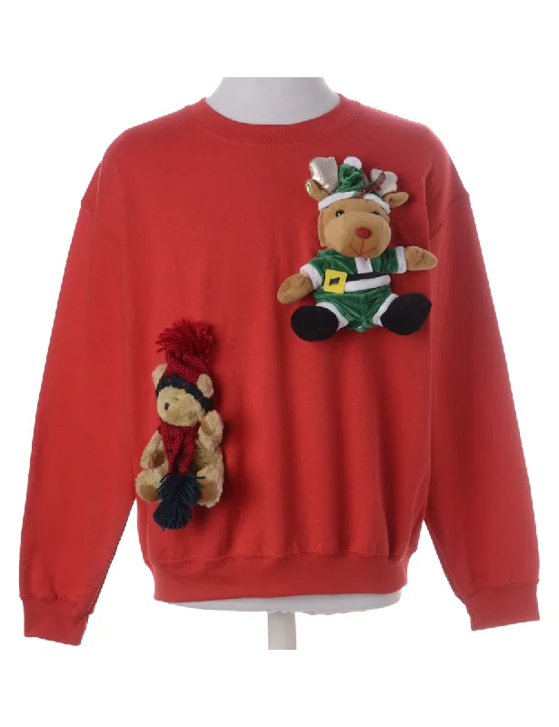 Label Novelty Christmas Sweatshirt