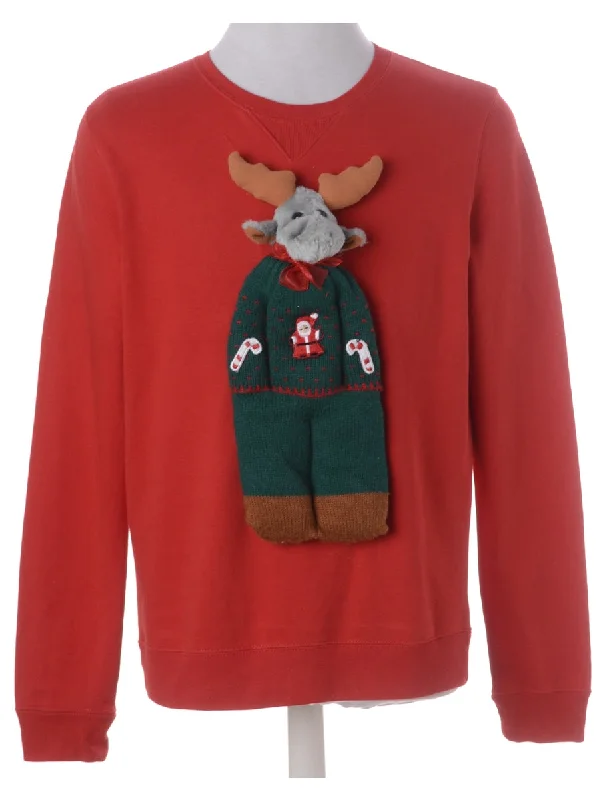 Label Novelty Christmas Sweatshirt