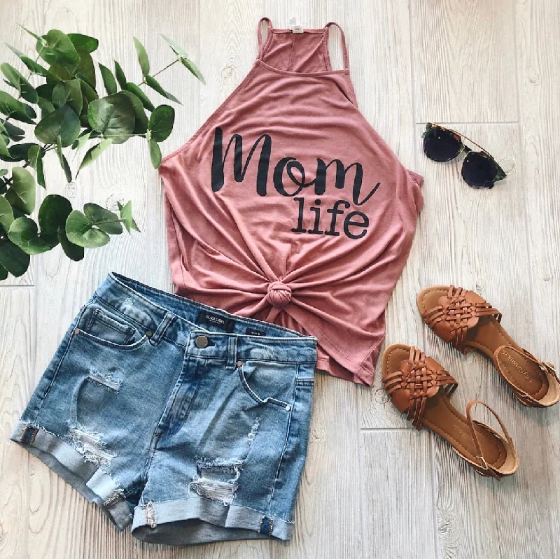 Mom Life OG Mauve • High Neck Tank